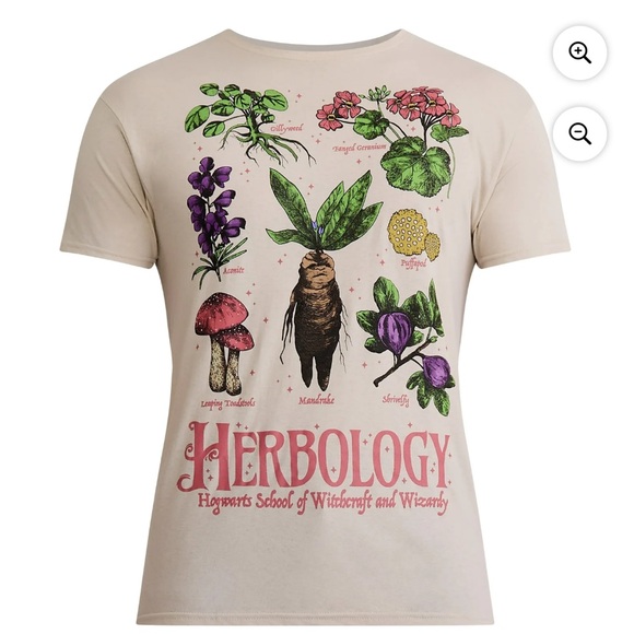 Herbology unisex Short Sleeve Tee Harry Potter - Picture 1 of 4